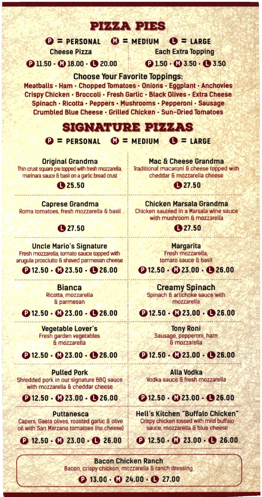 menu image