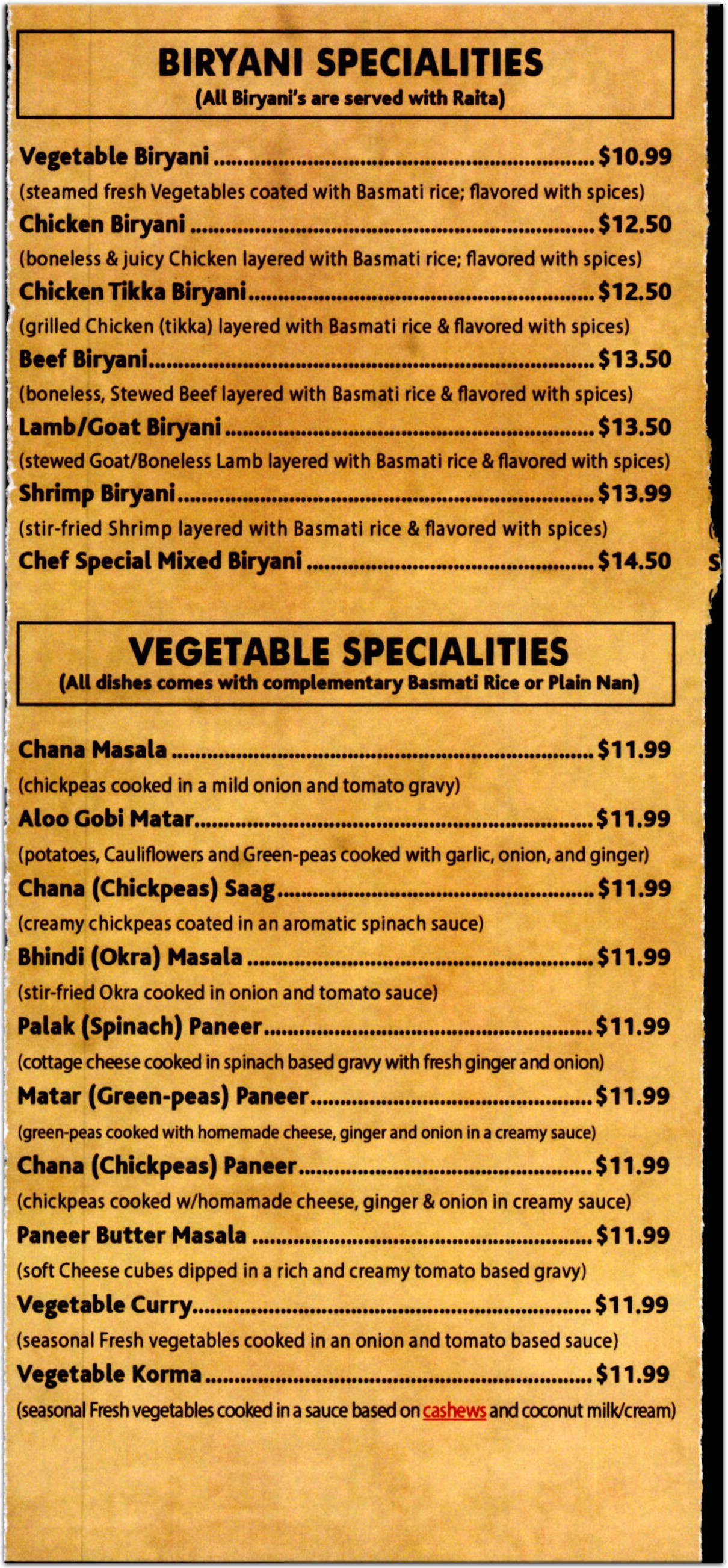 menu image