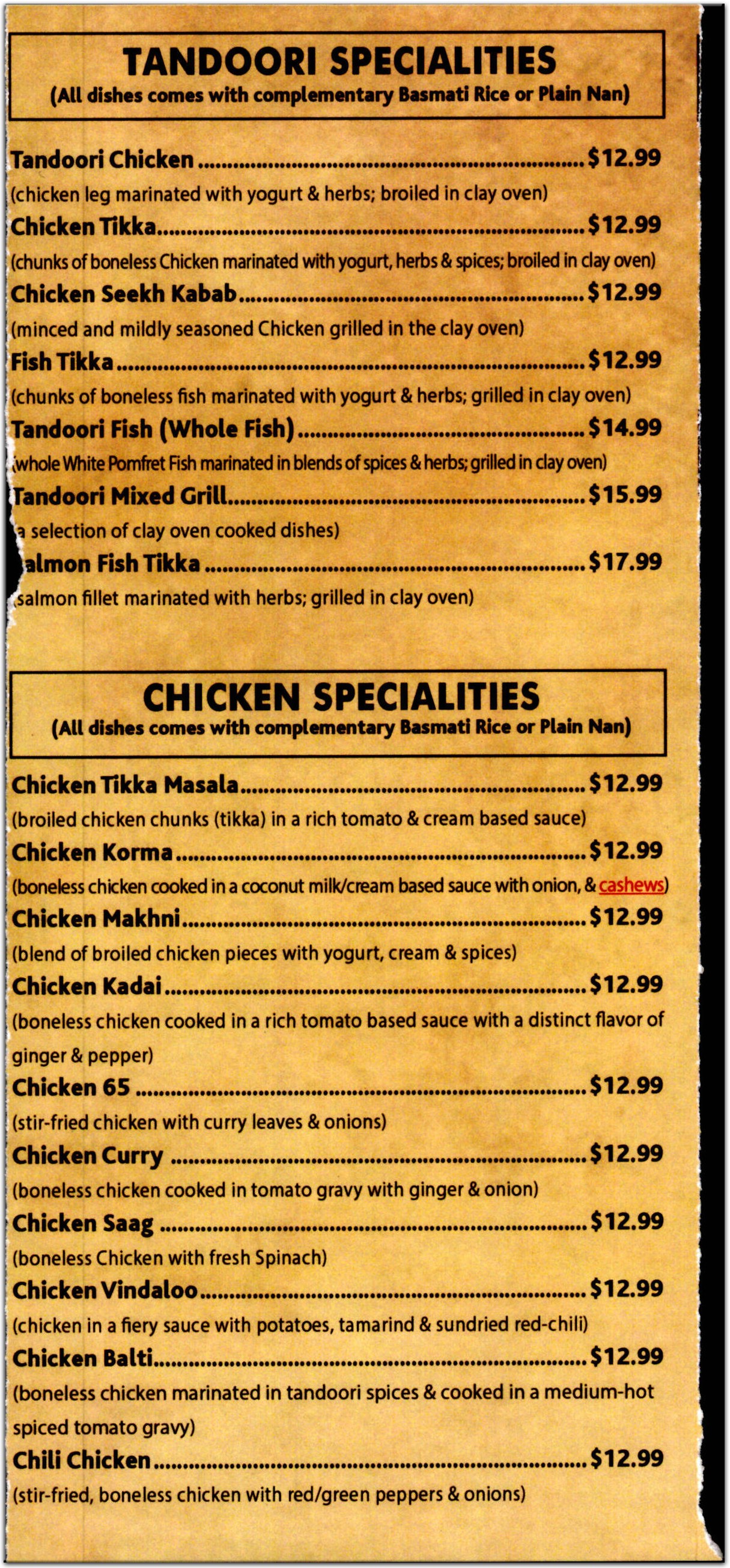 menu image