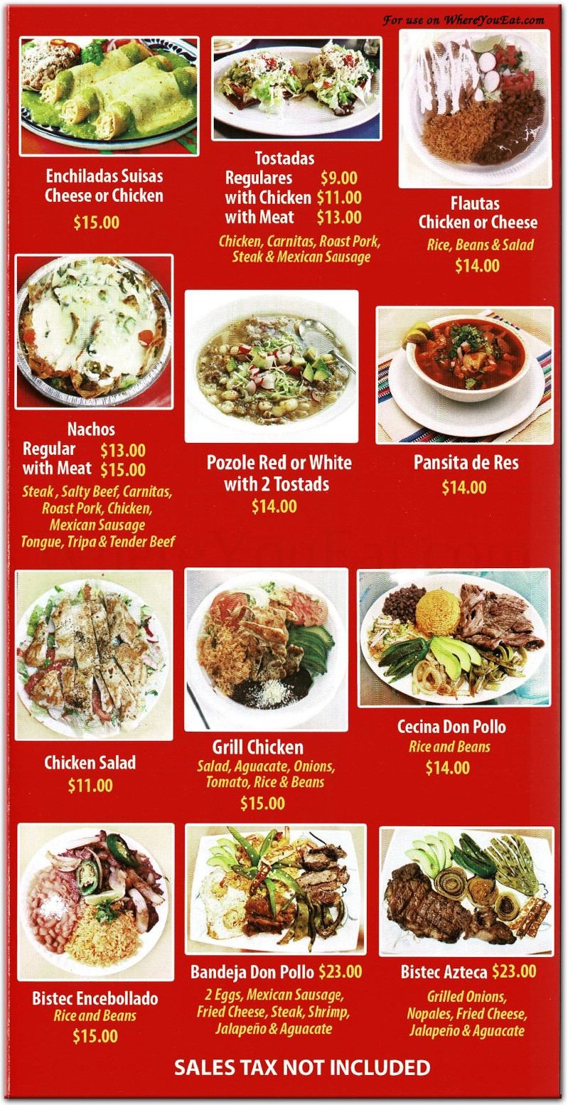 menu image