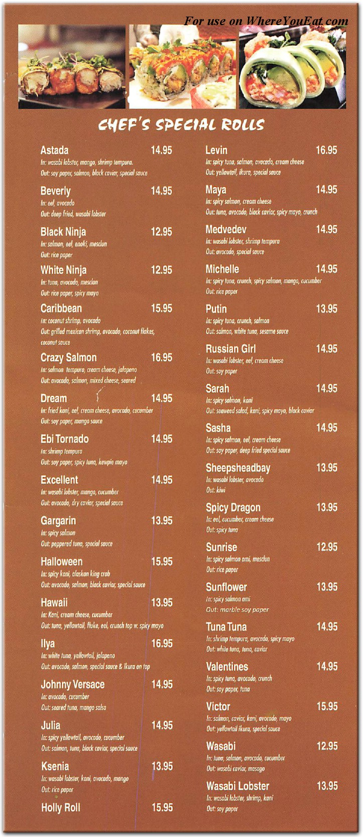 menu image