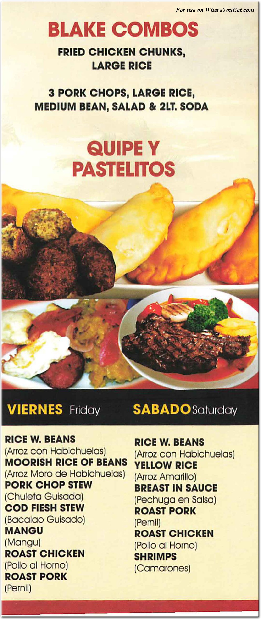 menu image