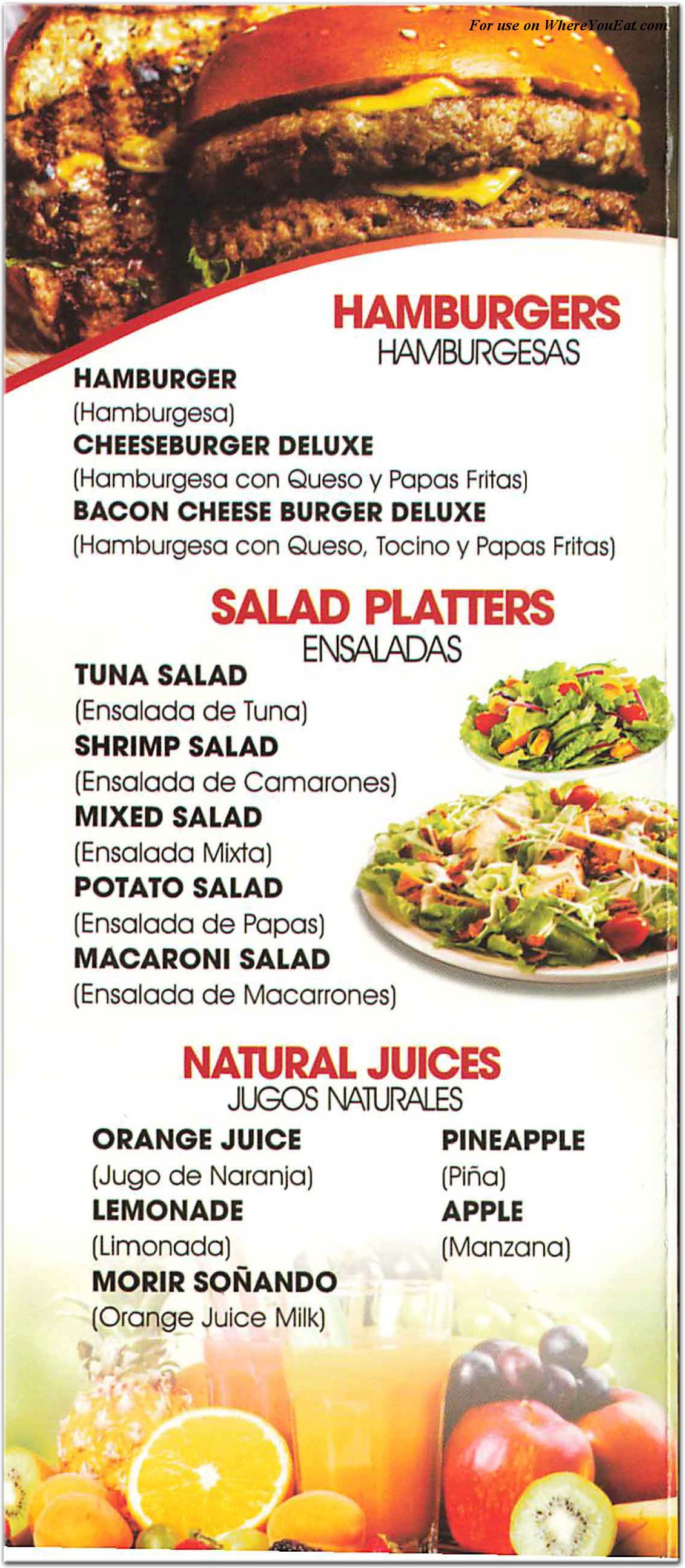 menu image