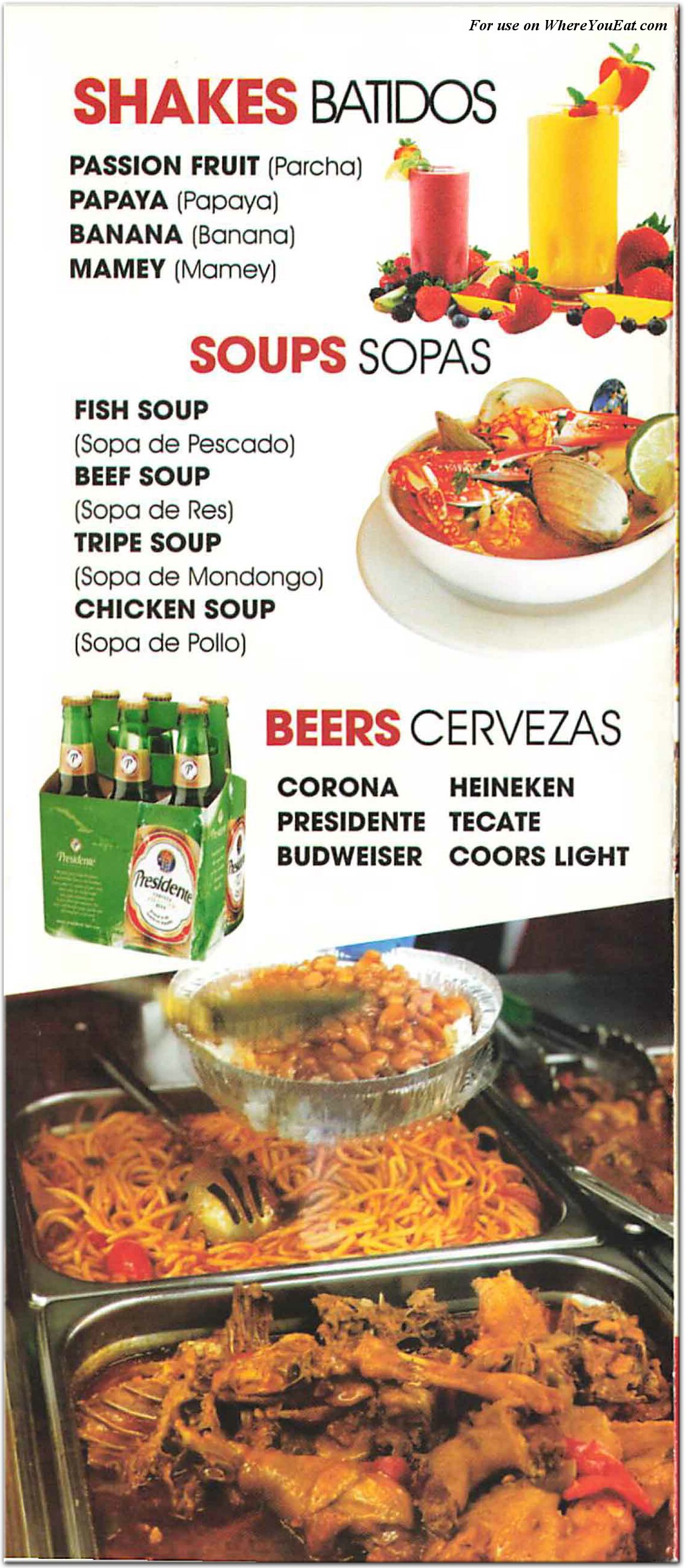 menu image