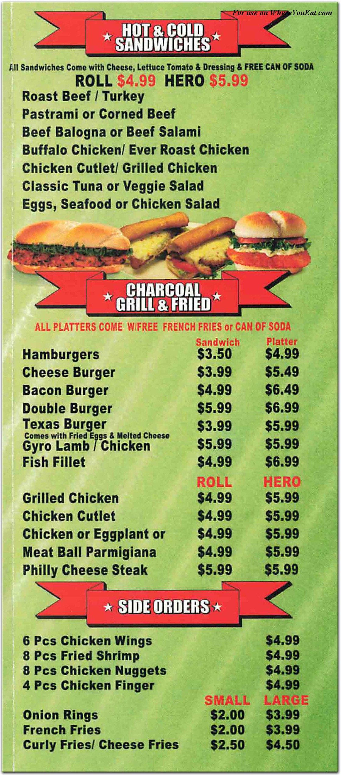 menu image