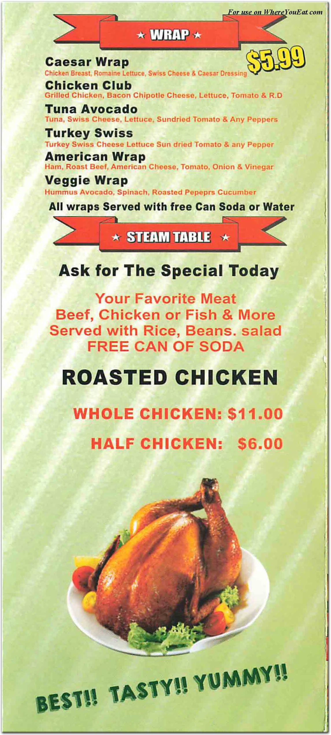 menu image