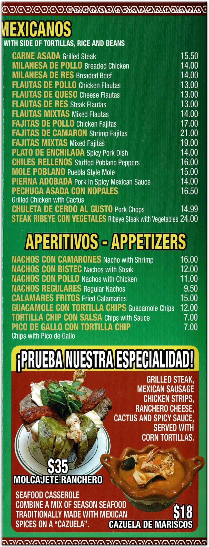 menu image