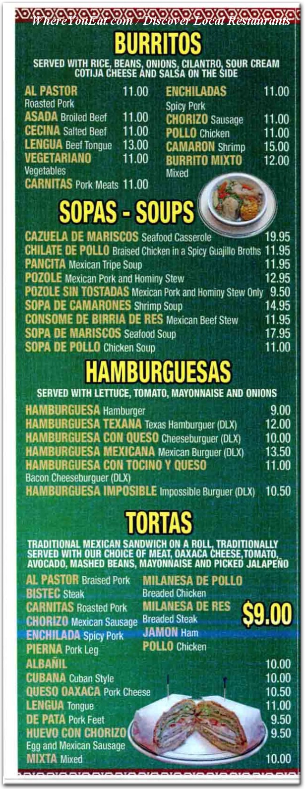 menu image