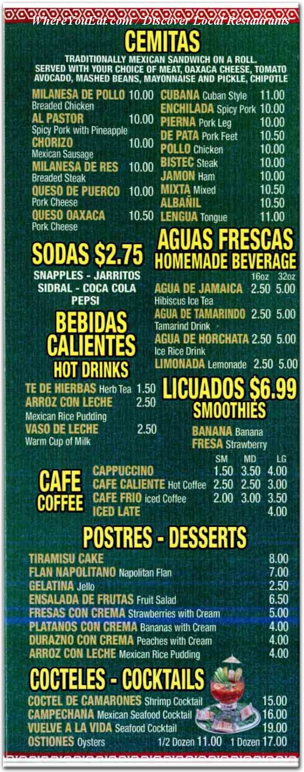 menu image