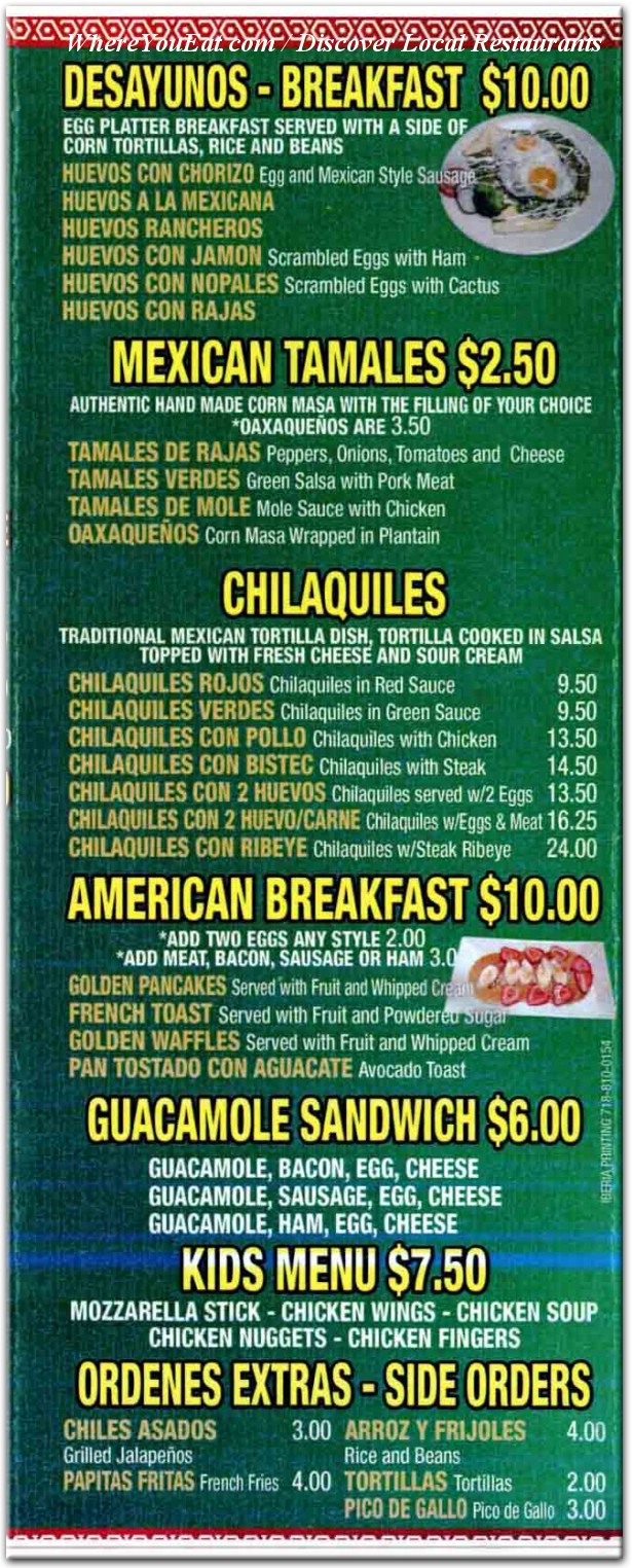 menu image