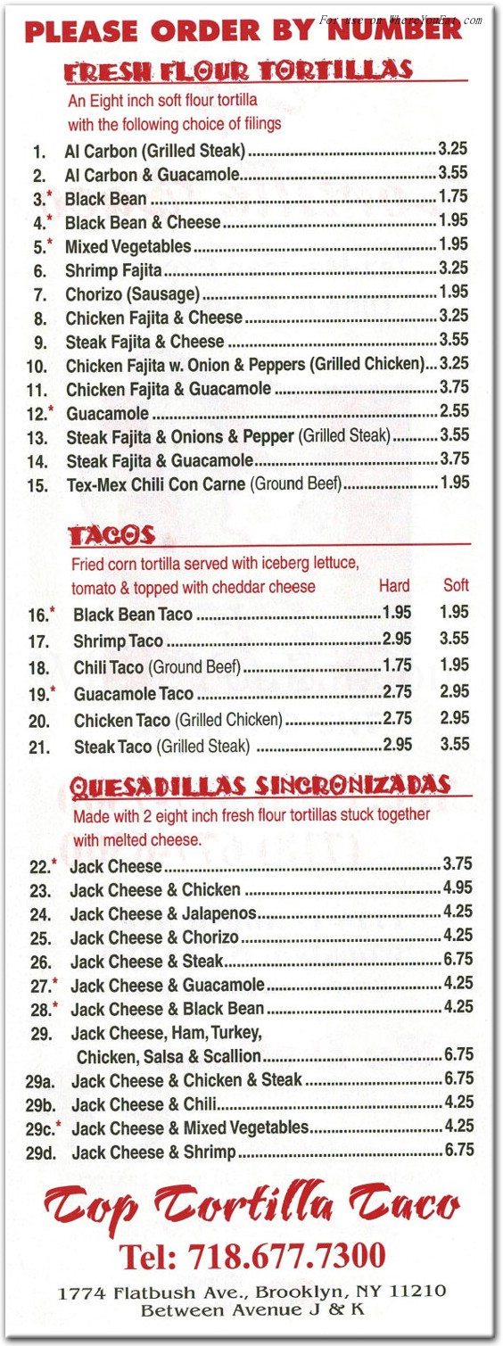 menu image