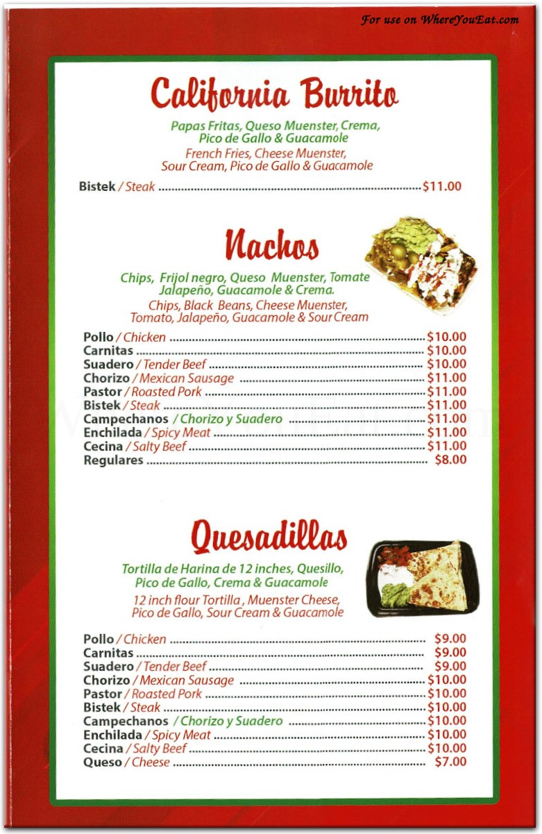 menu image