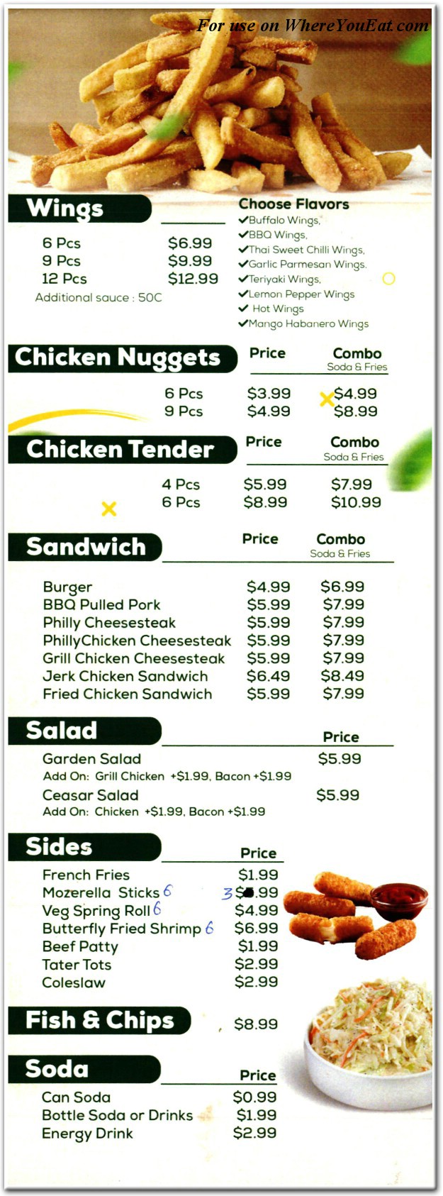 menu image