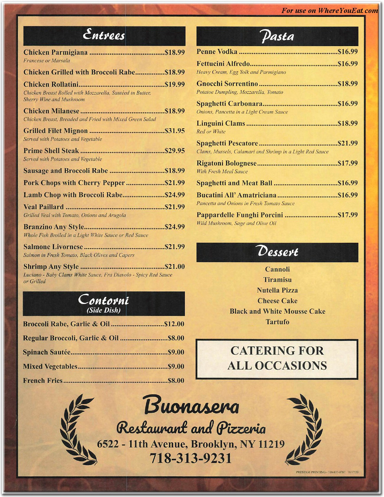 menu image