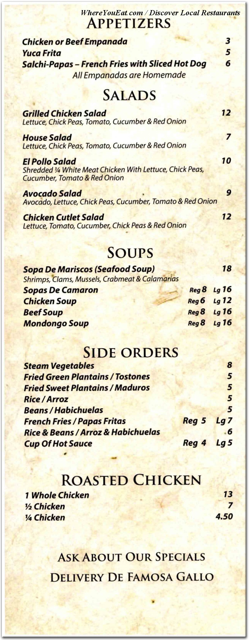 menu image