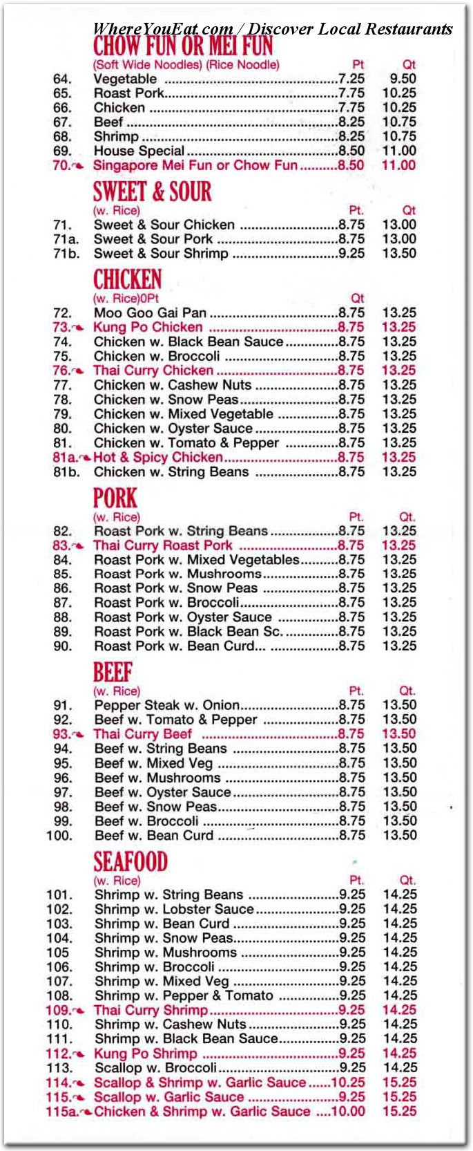 menu image