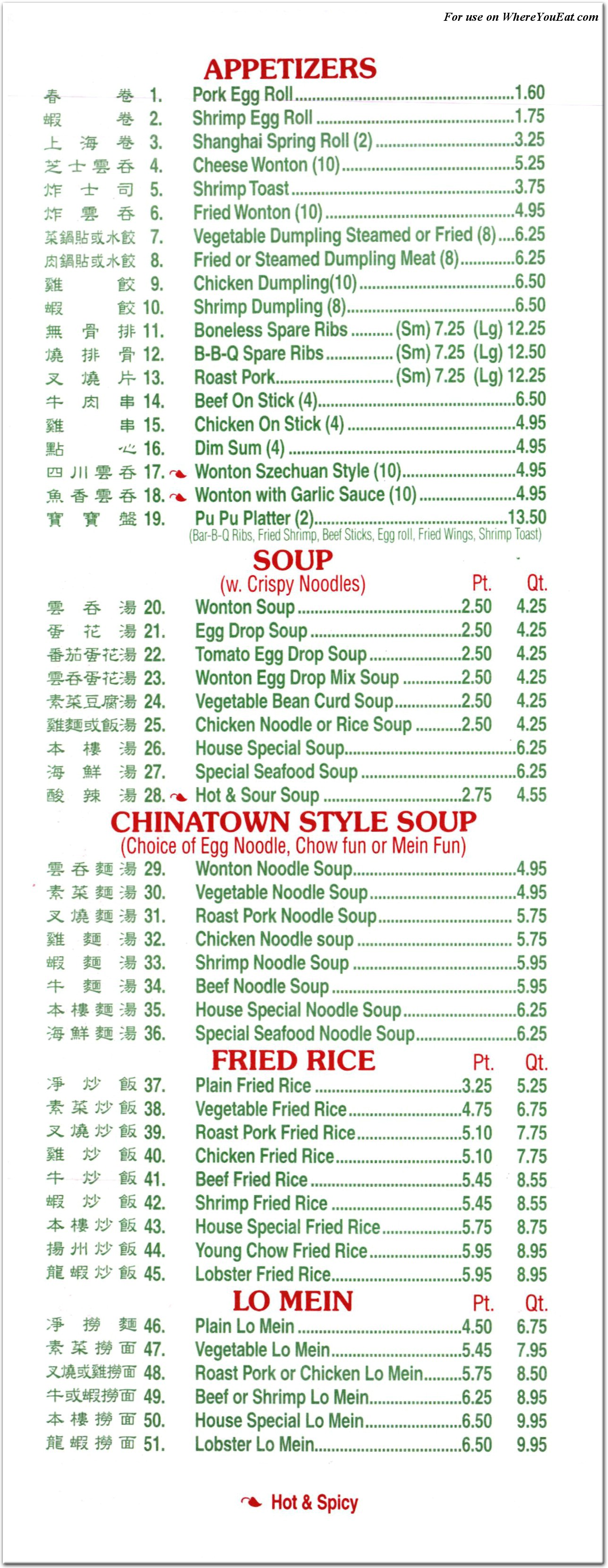 menu image