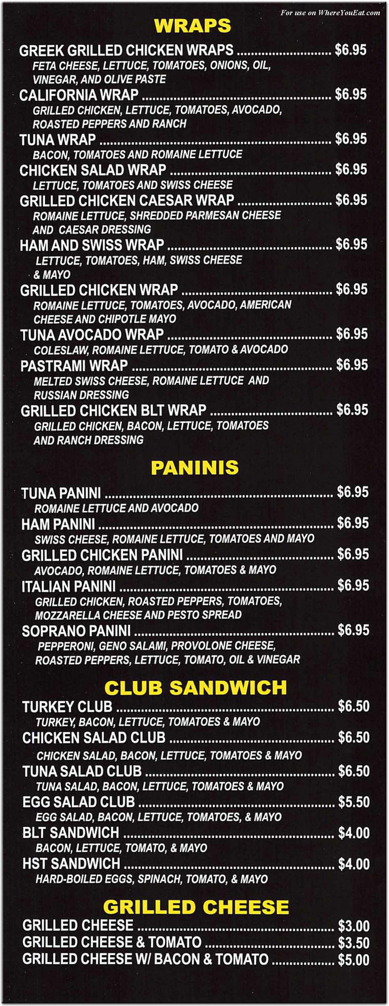 menu image