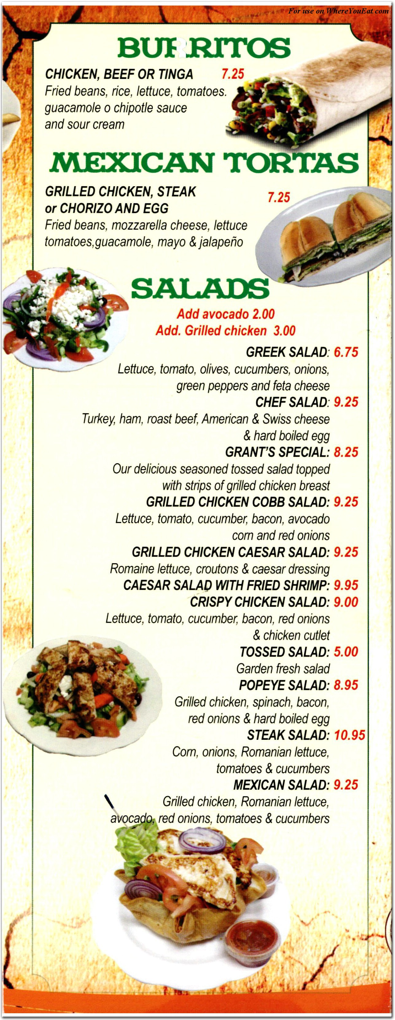 menu image