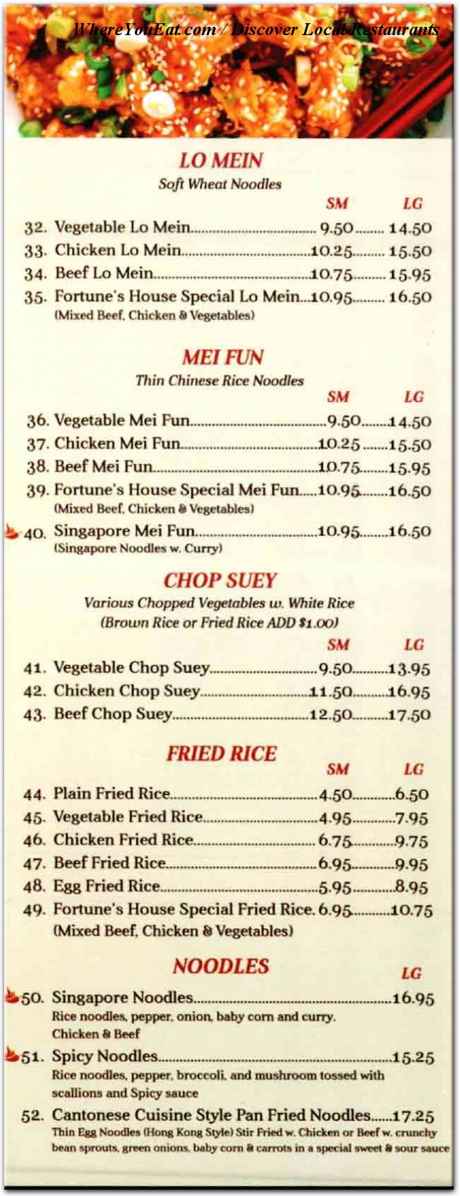 menu image