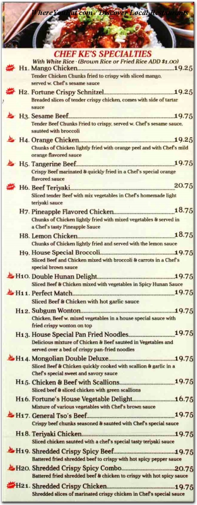 menu image