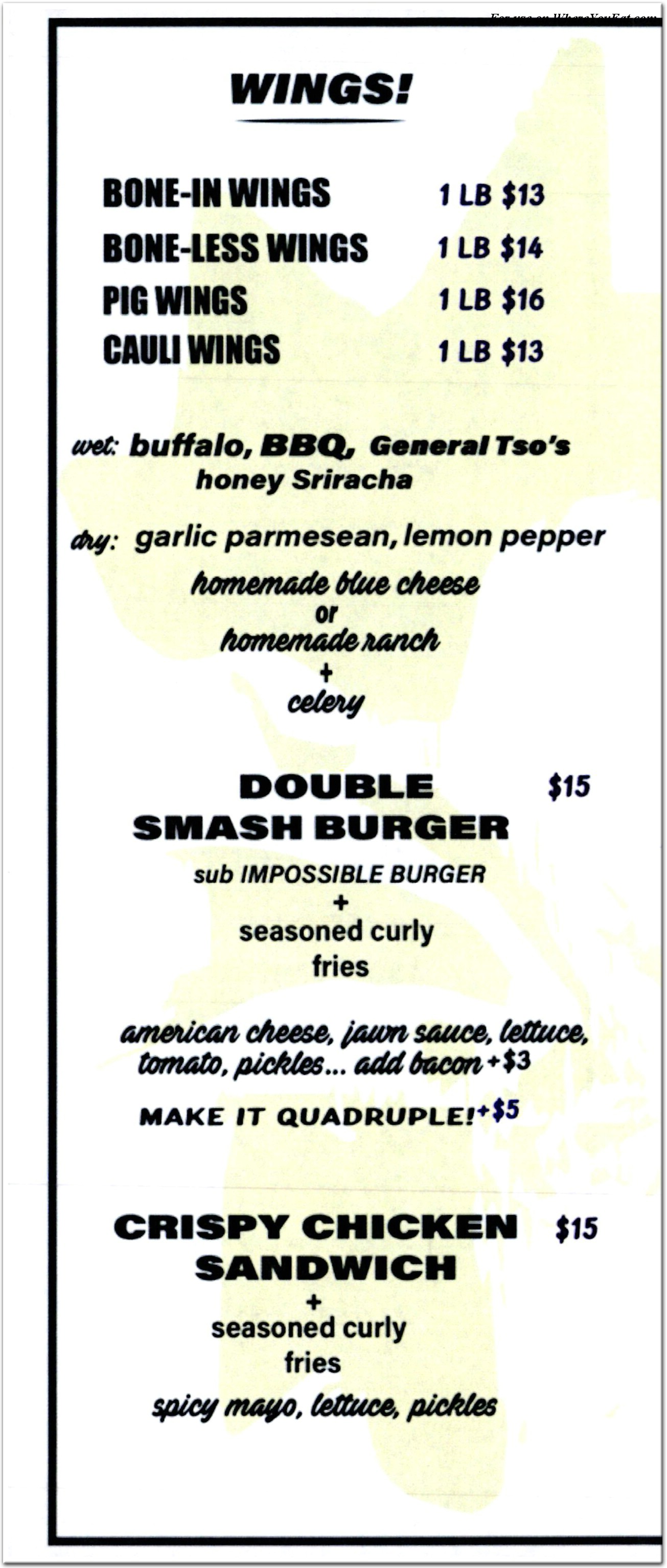 menu image