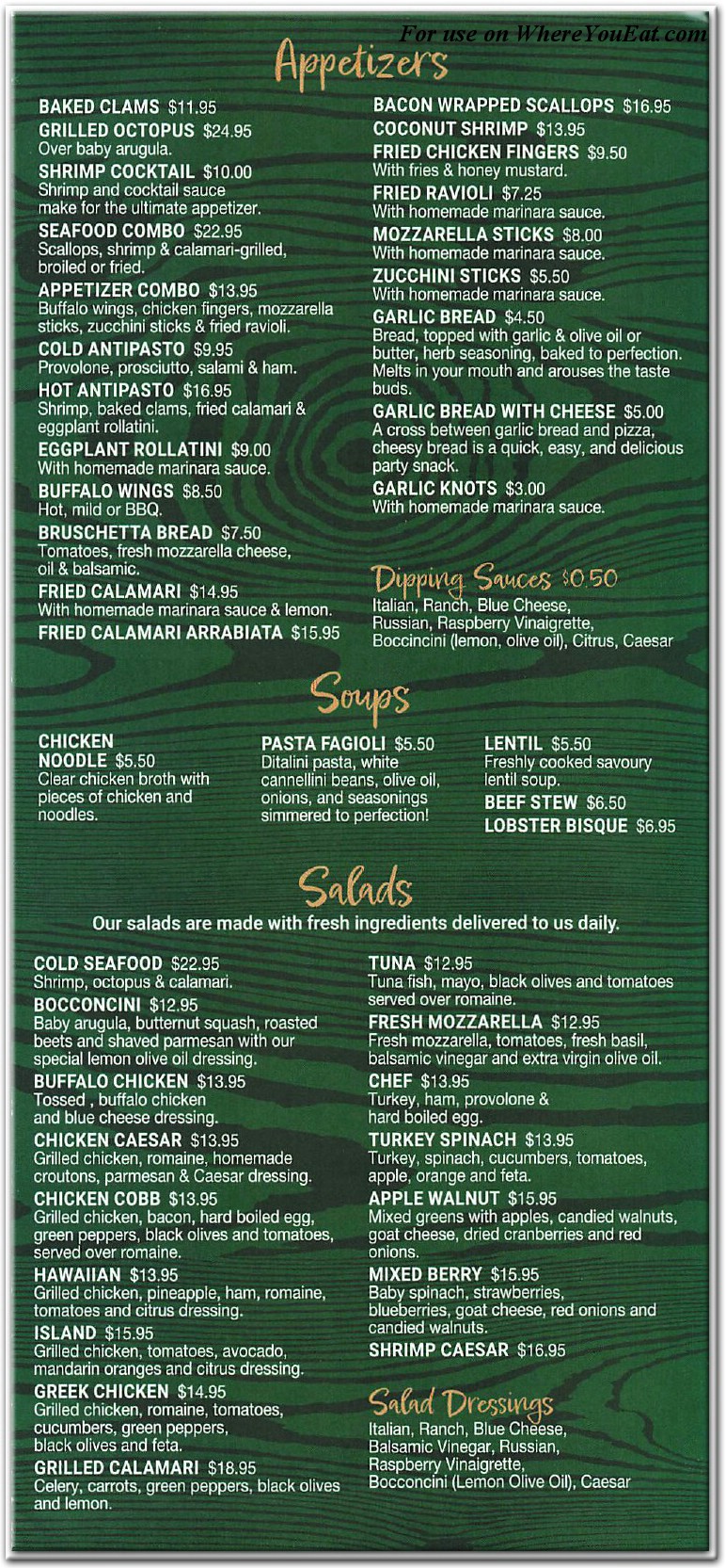 menu image