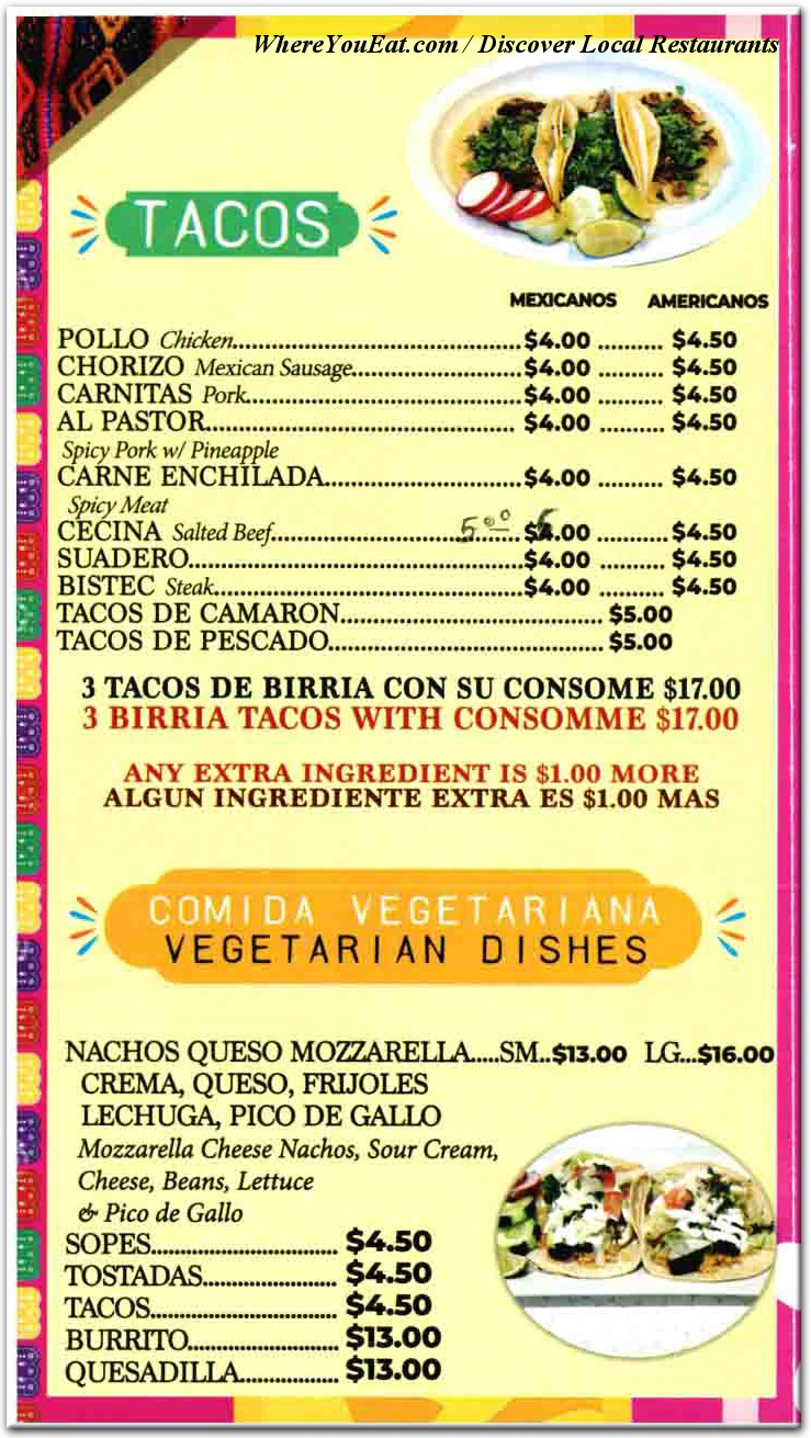 menu image