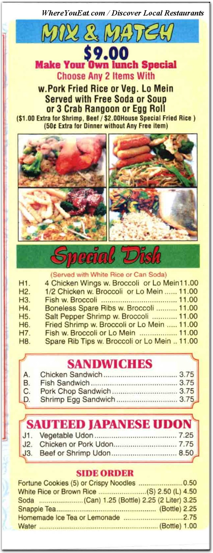 menu image