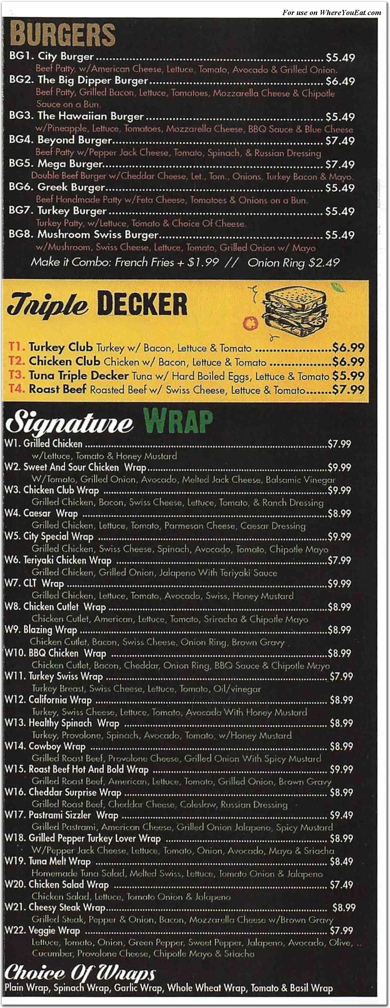 menu image