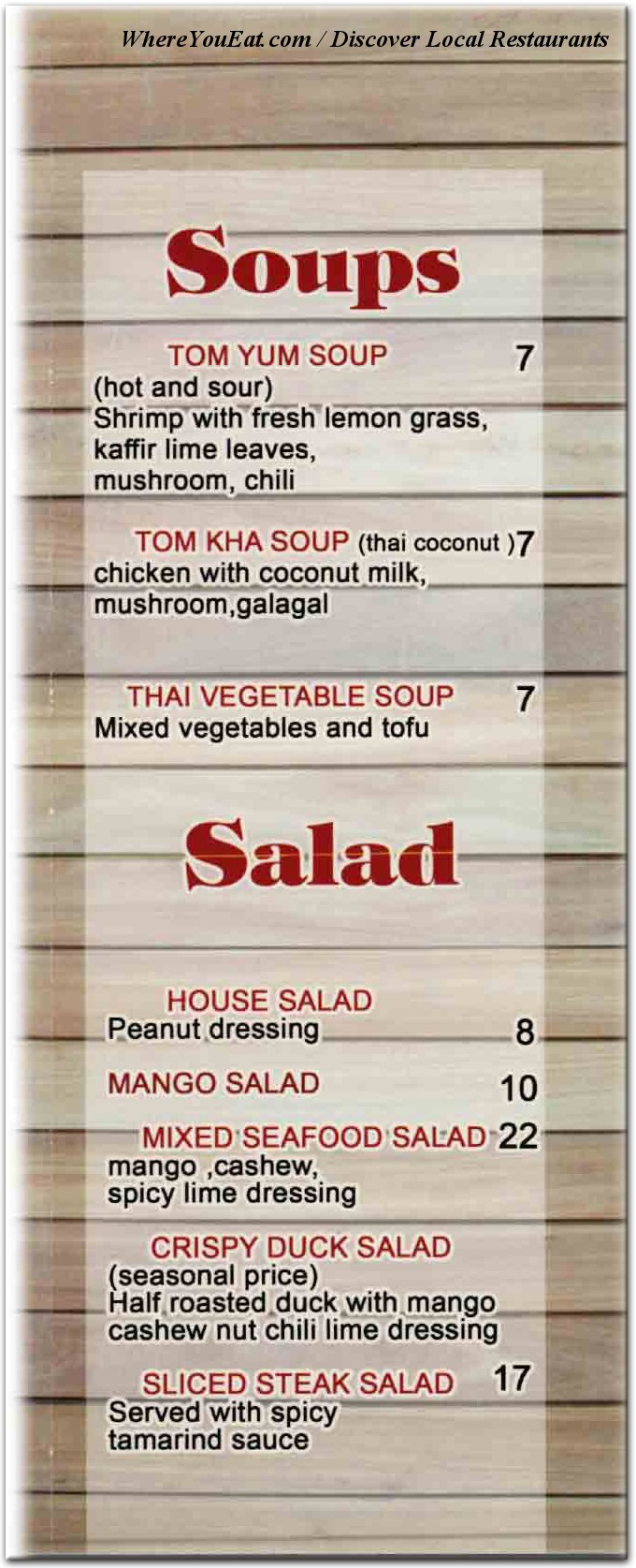 menu image