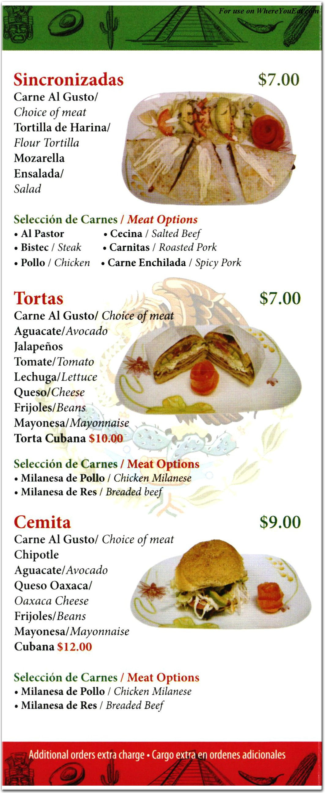 menu image