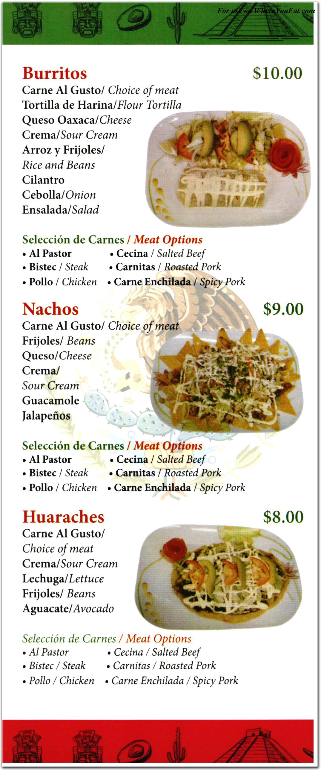 menu image