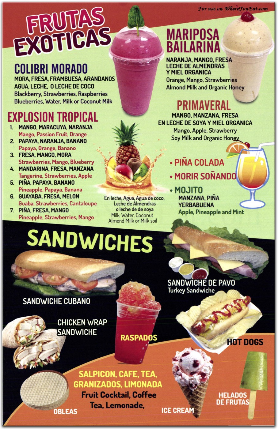 menu image