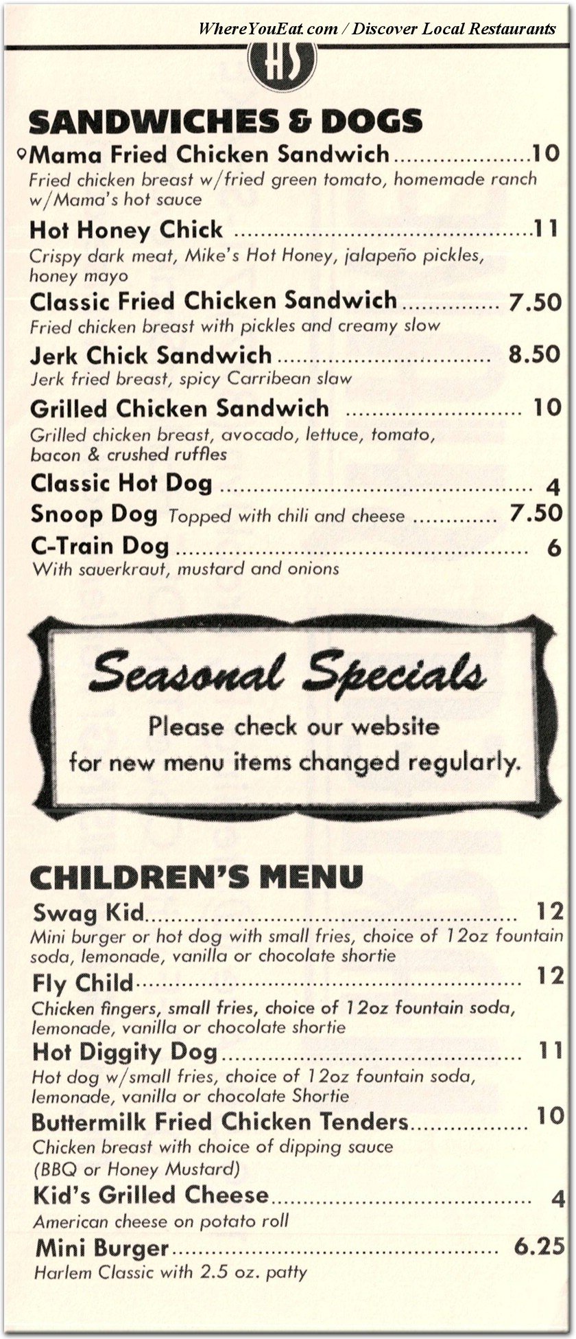 menu image