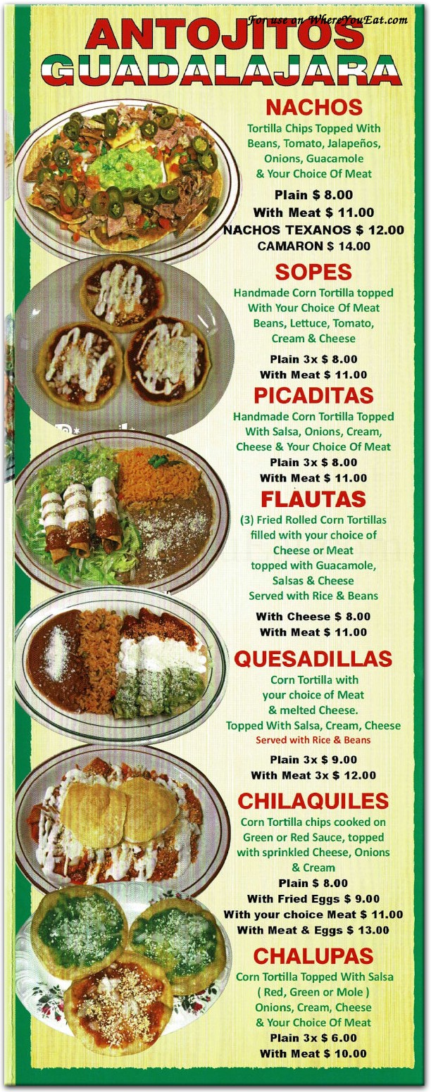 menu image