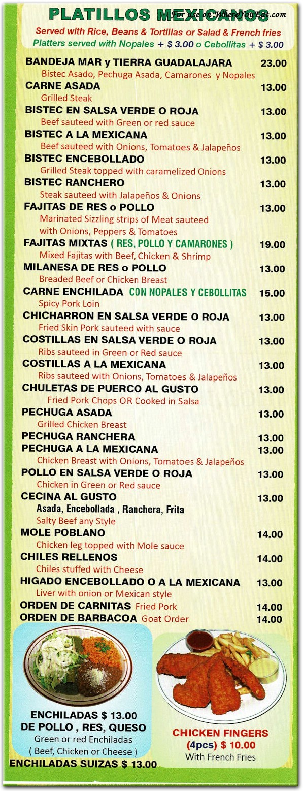 menu image