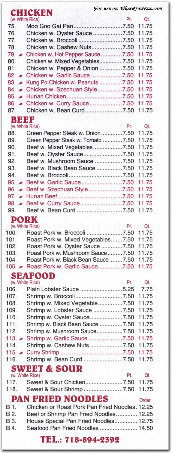 menu image