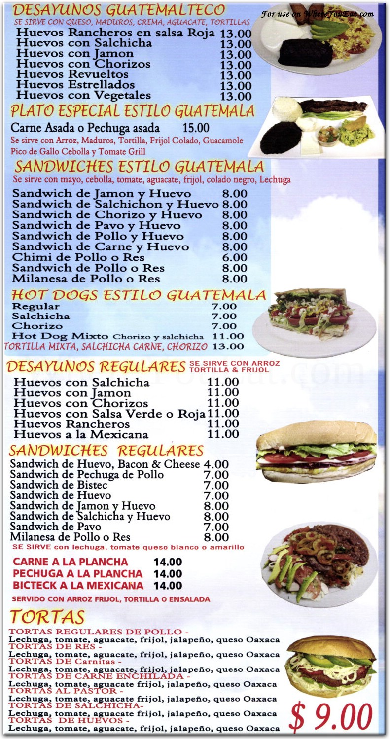 menu image