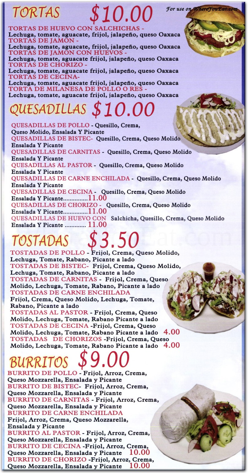 menu image