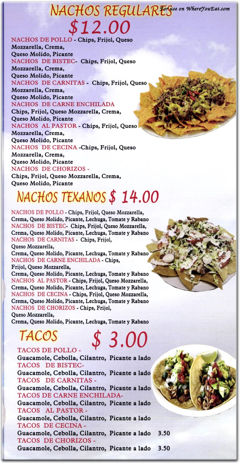 menu image