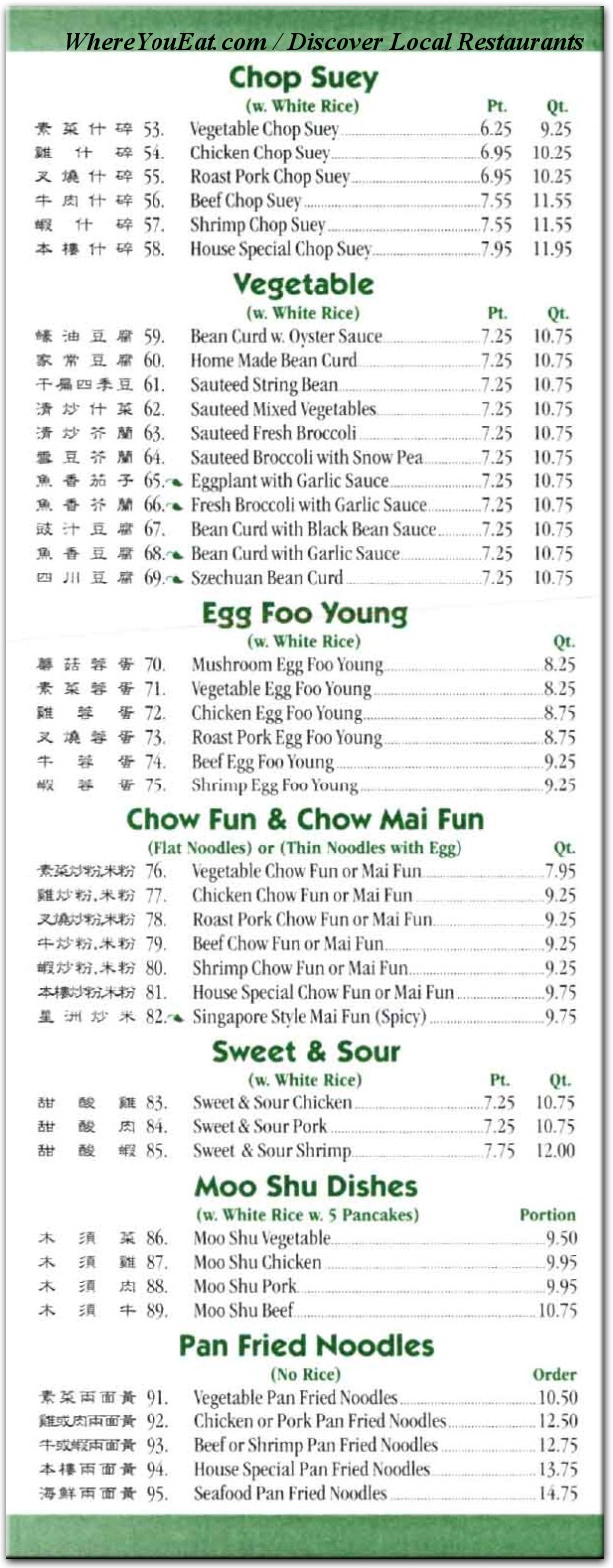 menu image