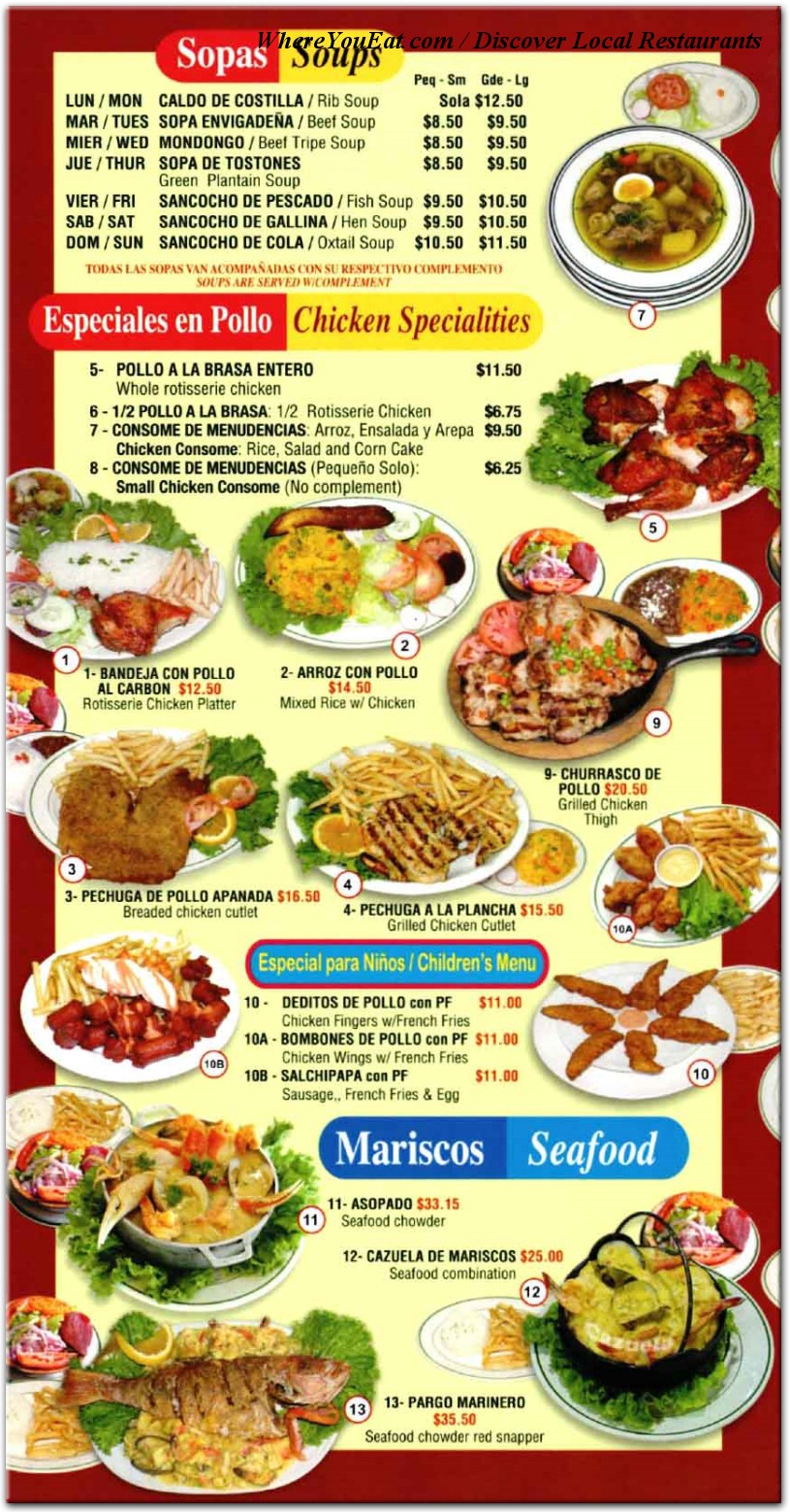 menu image