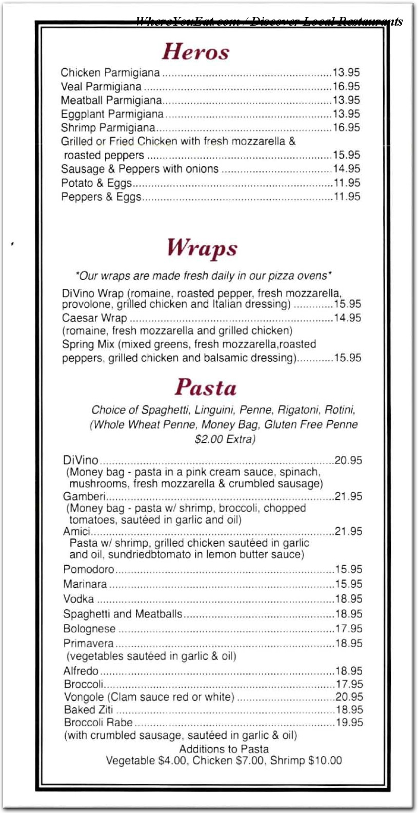 menu image