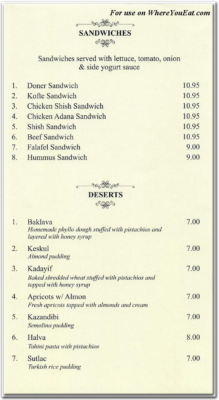 menu image