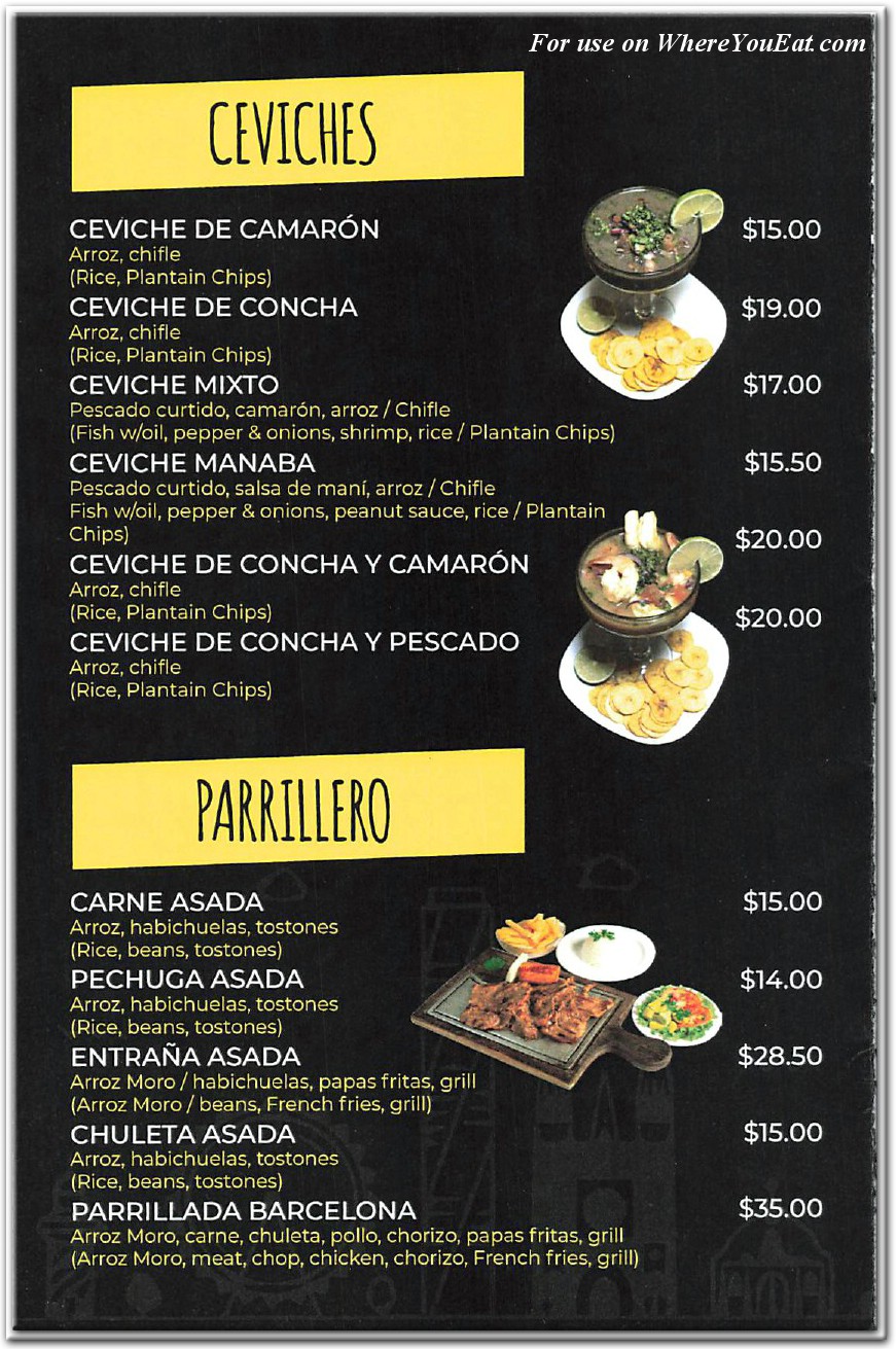 menu image