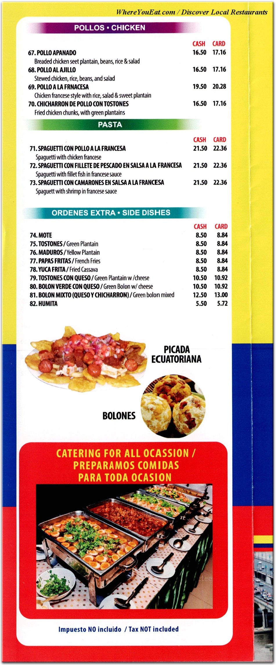 menu image