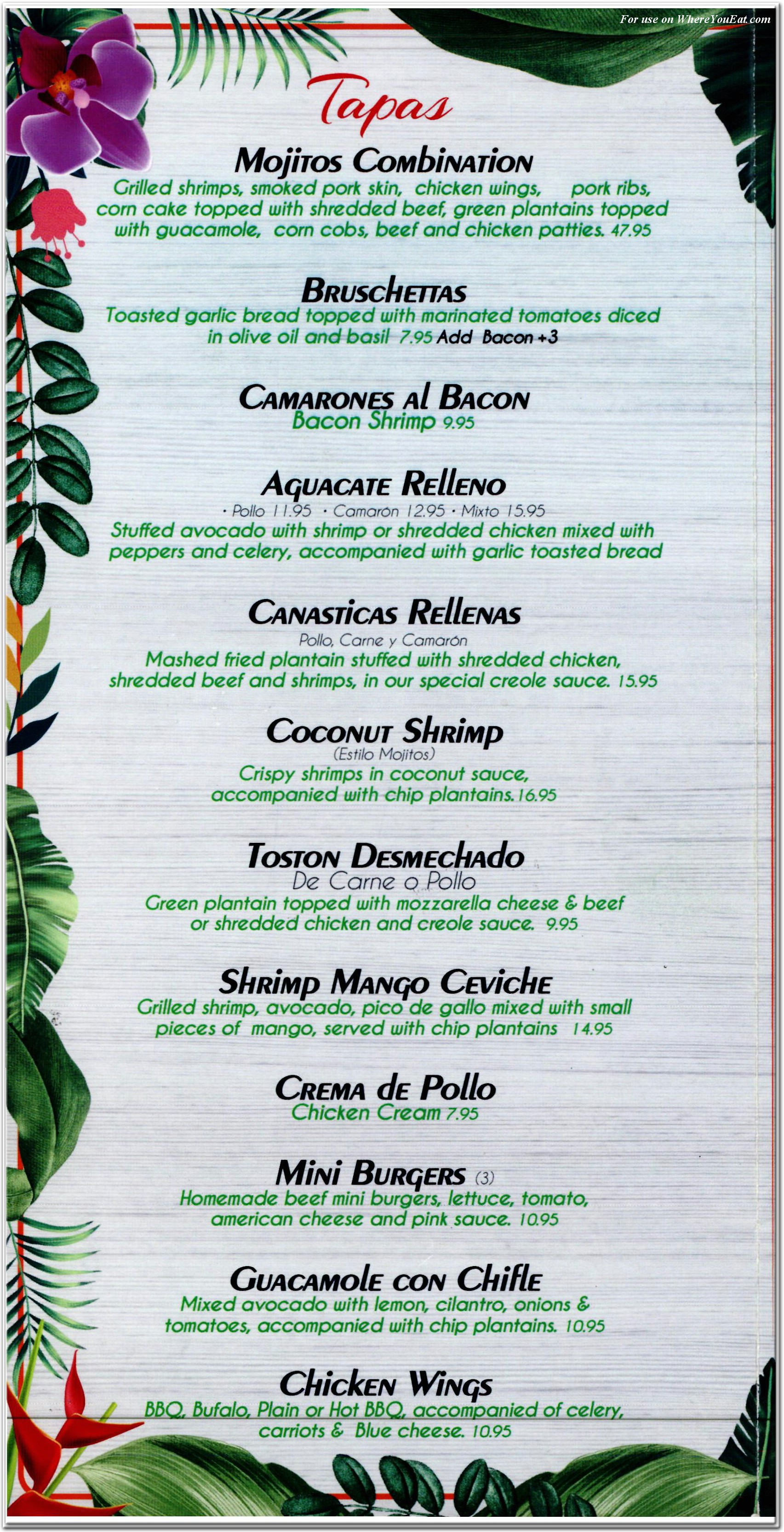 menu image