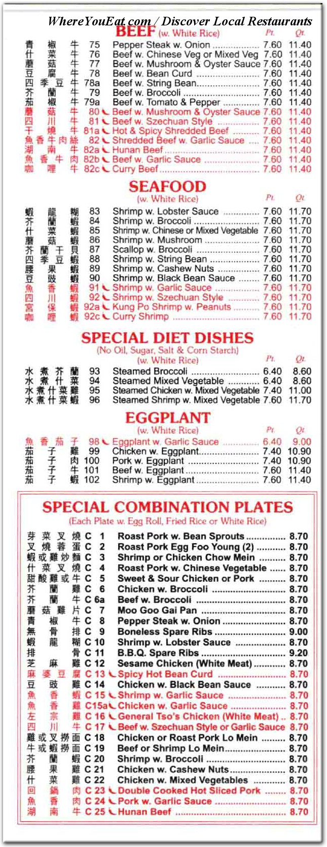 menu image