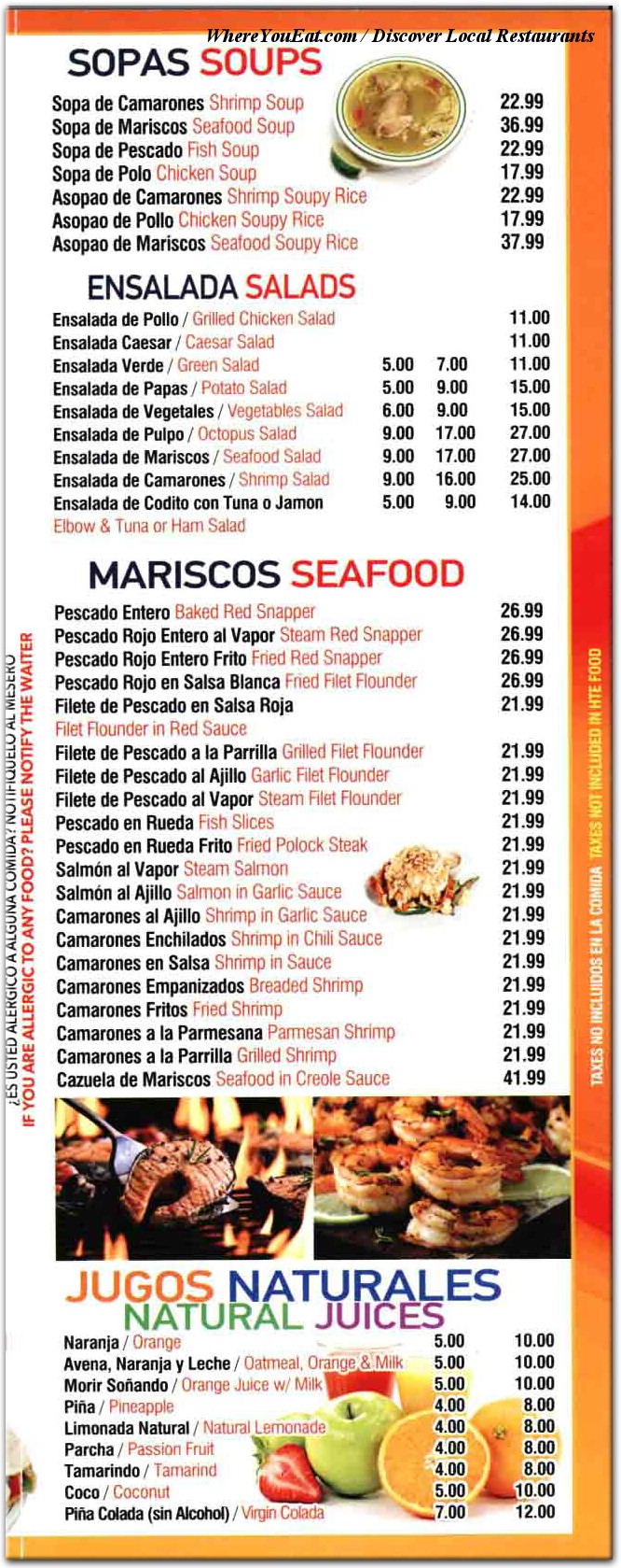 menu image